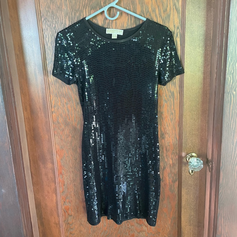 Black Michael Kors sequin dress
